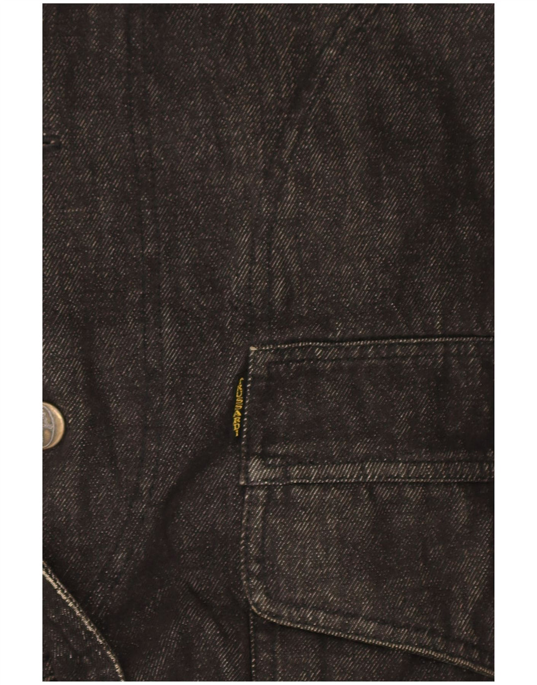 Trussardi Herren Jeansmantel UK 40 Große Marineblaue Baumwolle
