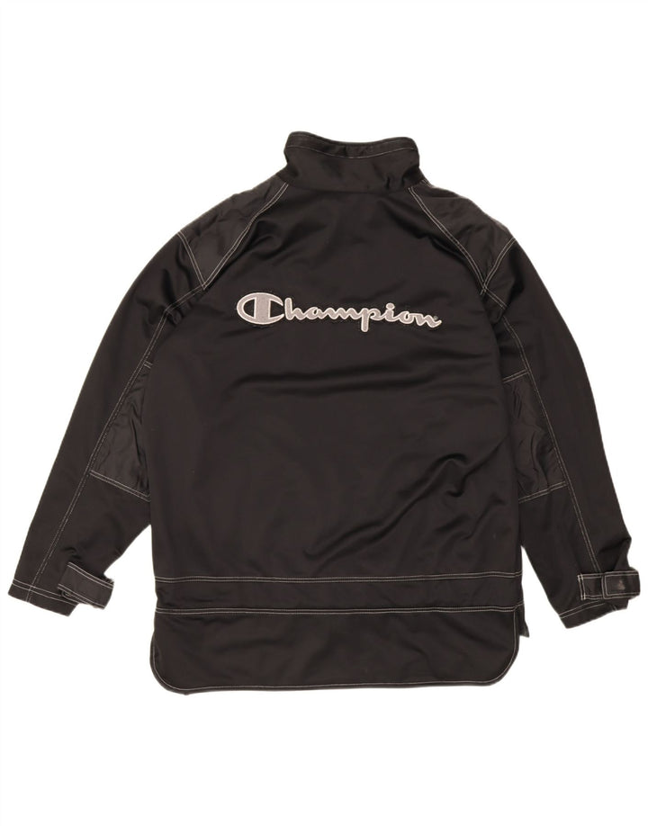 Champion Herren-Trainingsanzugoberteil mit Grafik, Mittelschwarzes Polyester