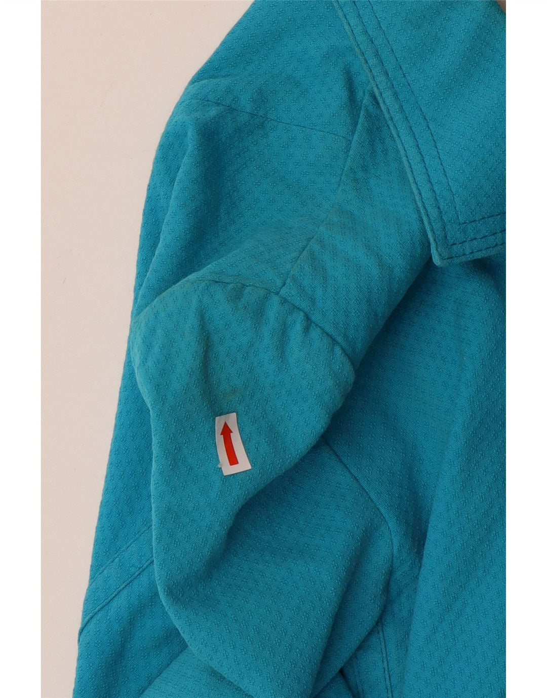Karen Millen Damen 2-Knopf-Blazerjacke UK 14 mittelblaue Baumwolle