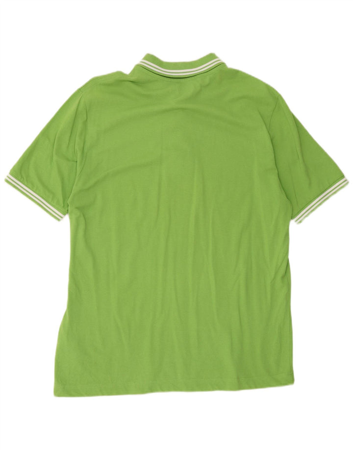 Kappa Herren-Poloshirt, groß, grüne Baumwolle