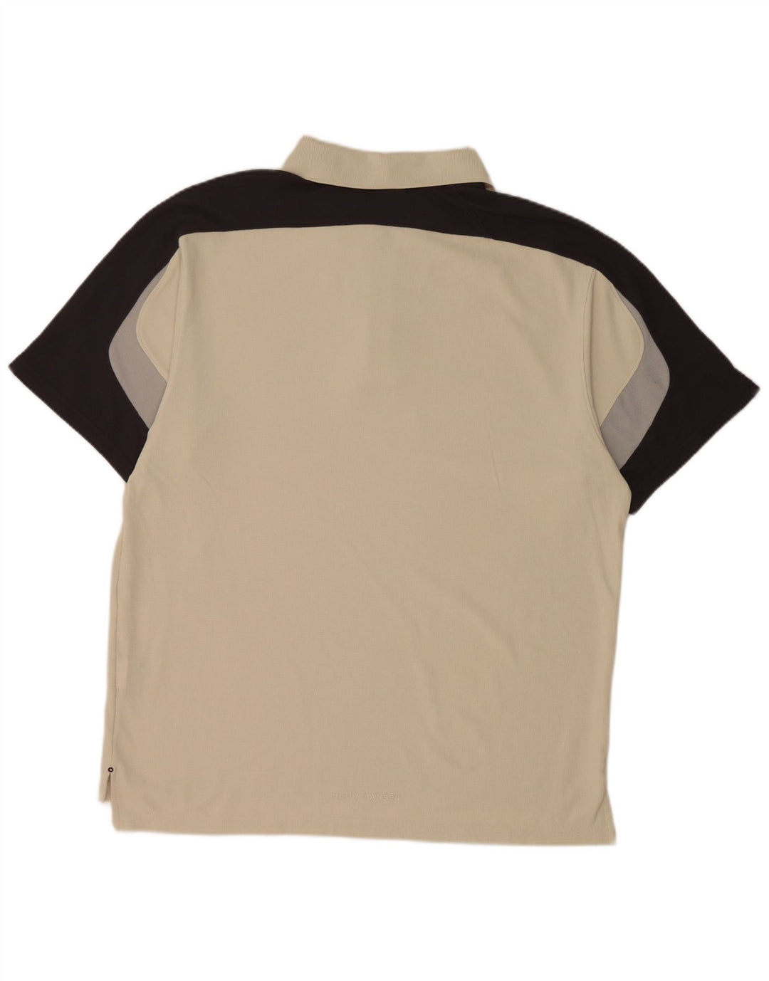 Helly Hansen Herren-Poloshirt XL aus cremefarbenem Colourblock-Nylon