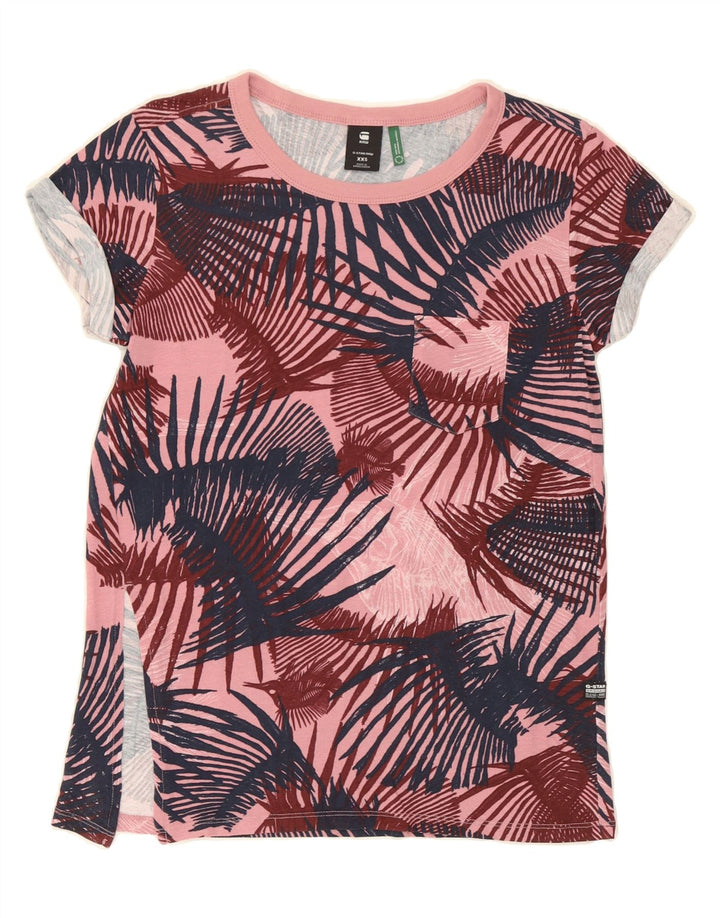 G-STAR Womens Oversized T-Shirt Top UK 2 2XS Multicoloured Vintage G-Star and Second-Hand G-Star from Messina Hembry 