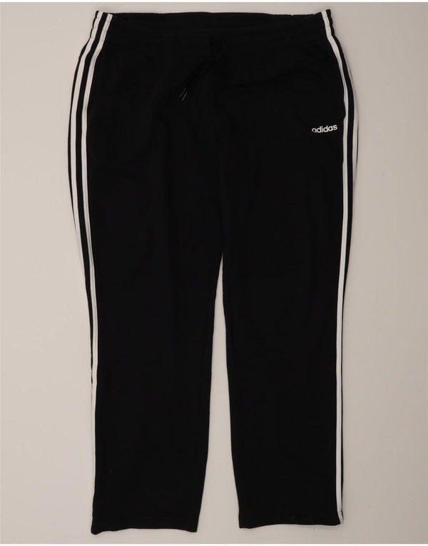 Adidas Damen Trainingshose UK 24/26 2XL Schwarz Baumwolle