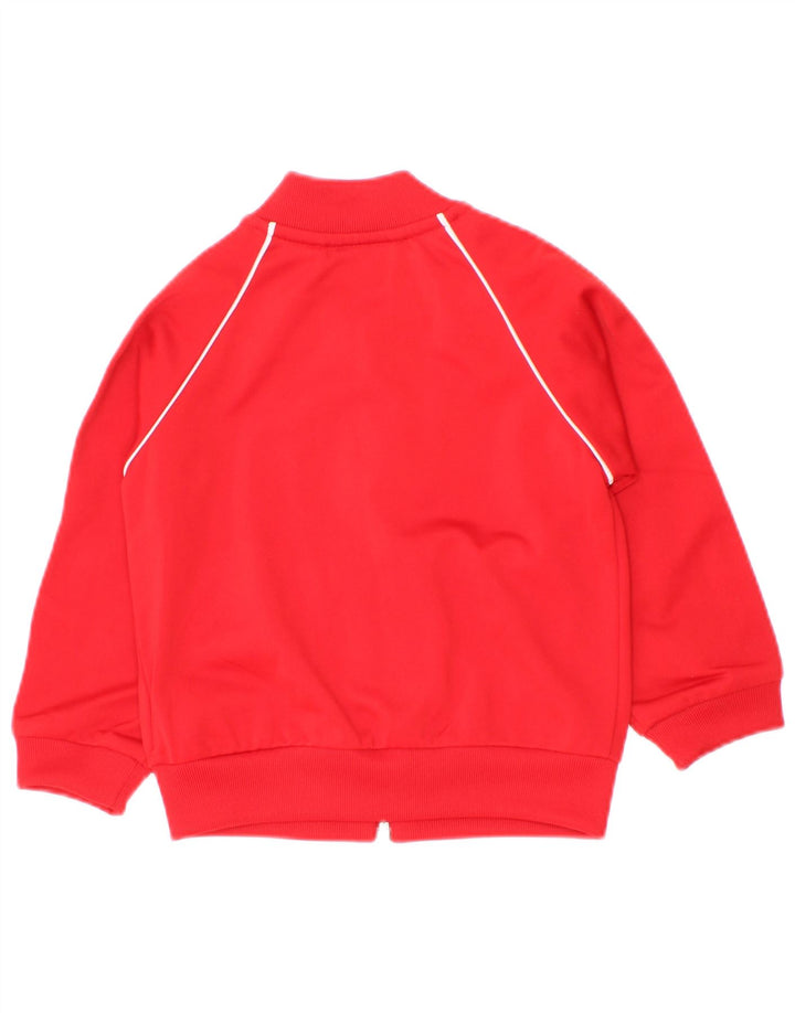 Adidas Baby-Jungen-Trainingsanzug-Top-Jacke, 6–9 Monate, rotes Polyester