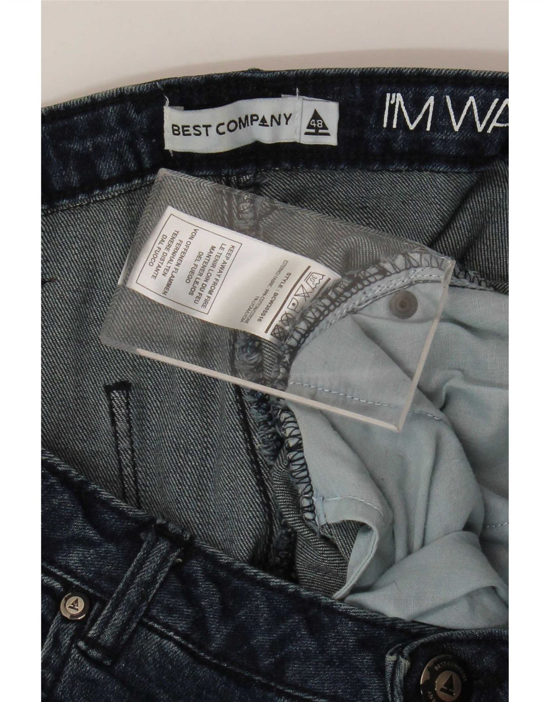 Best Company Damen Slim Jeans W28 L26 Blaue Baumwolle