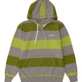 REEBOK Mens Hoodie Jumper Medium Grey Striped Cotton Vintage Reebok and Second-Hand Reebok from Messina Hembry 