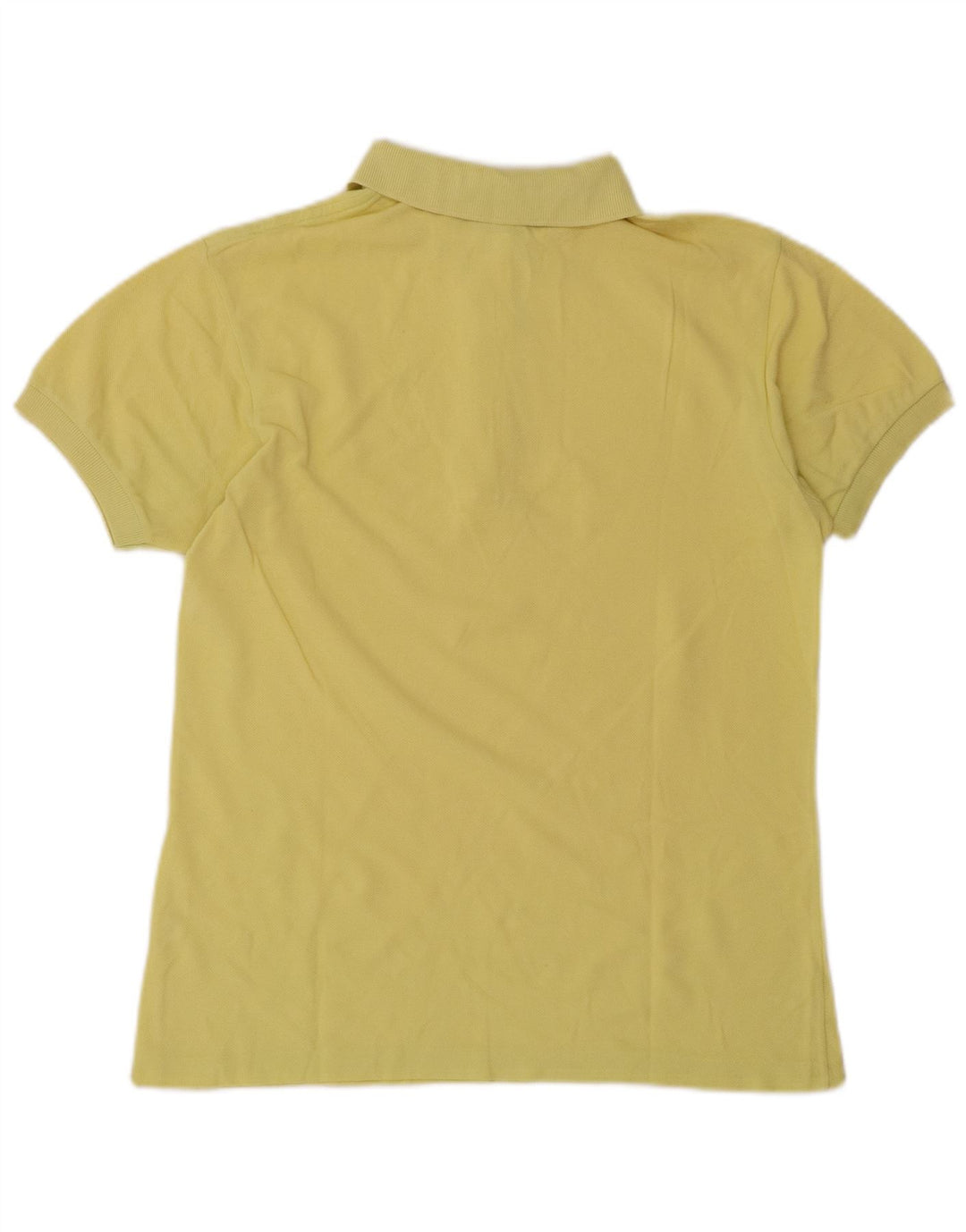 Lacoste Damen-Poloshirt, Größe 40, mittelgelbe Baumwolle