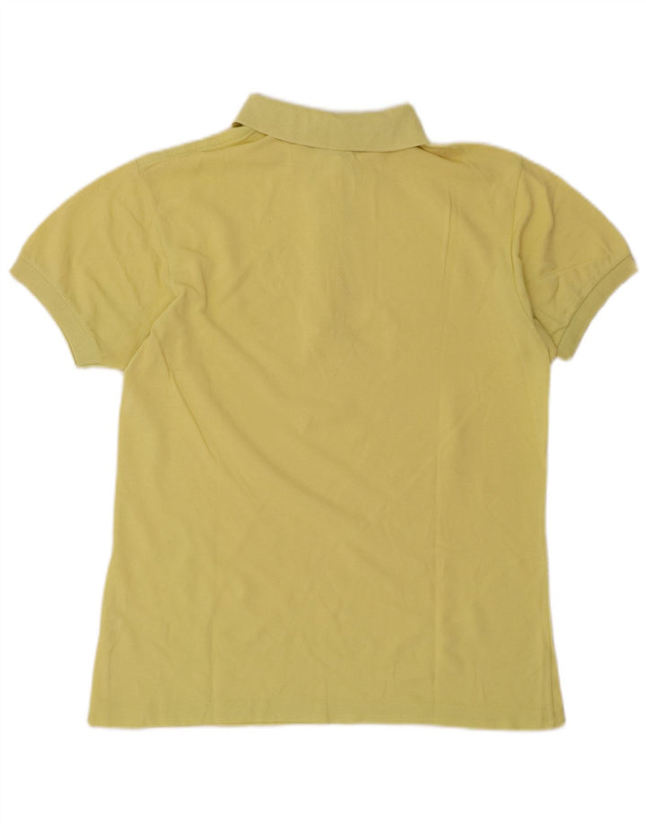 Lacoste Damen-Poloshirt, Größe 40, mittelgelbe Baumwolle