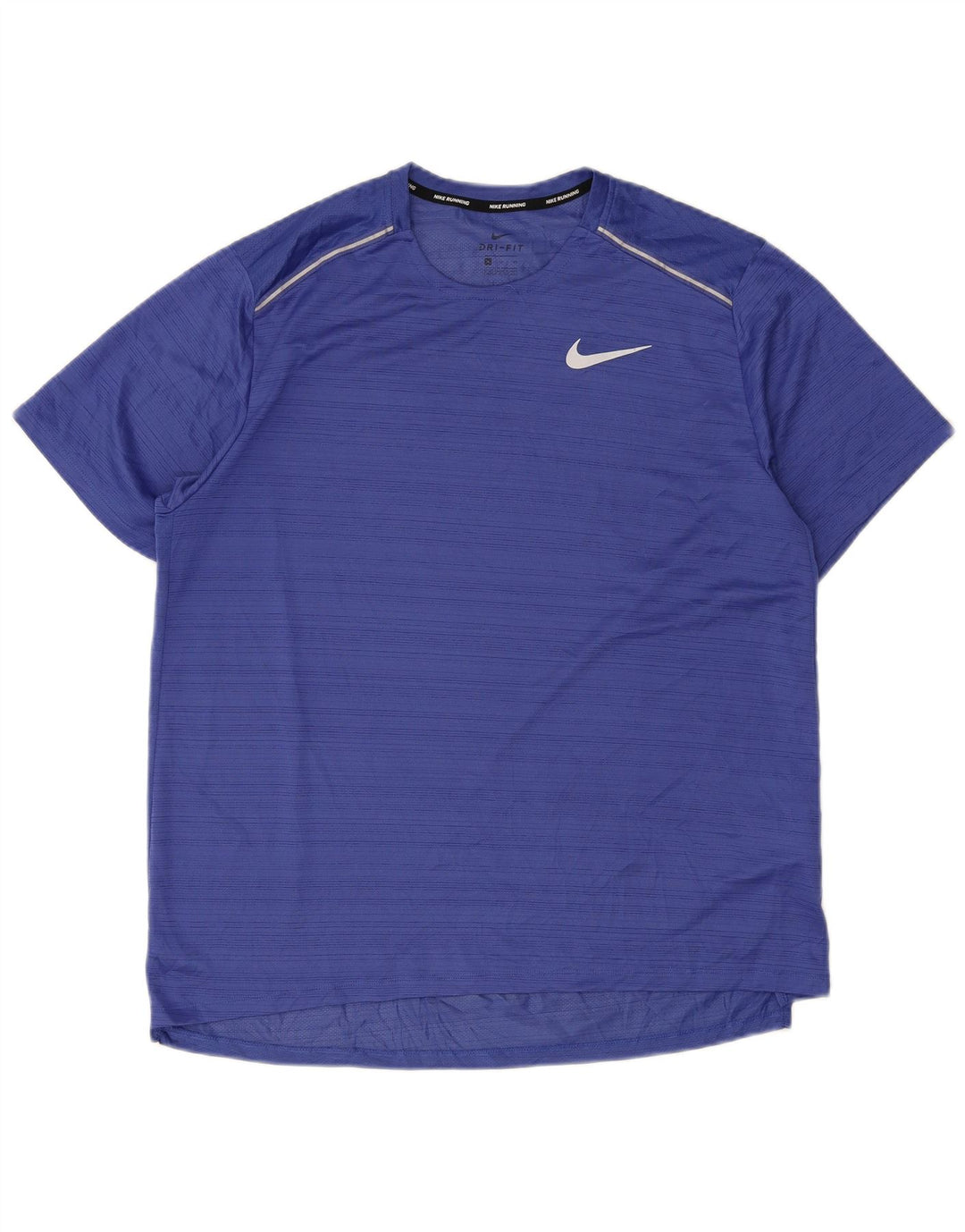 Nike Herren Dri Fit T-Shirt Top XL blau gestreift Polyester