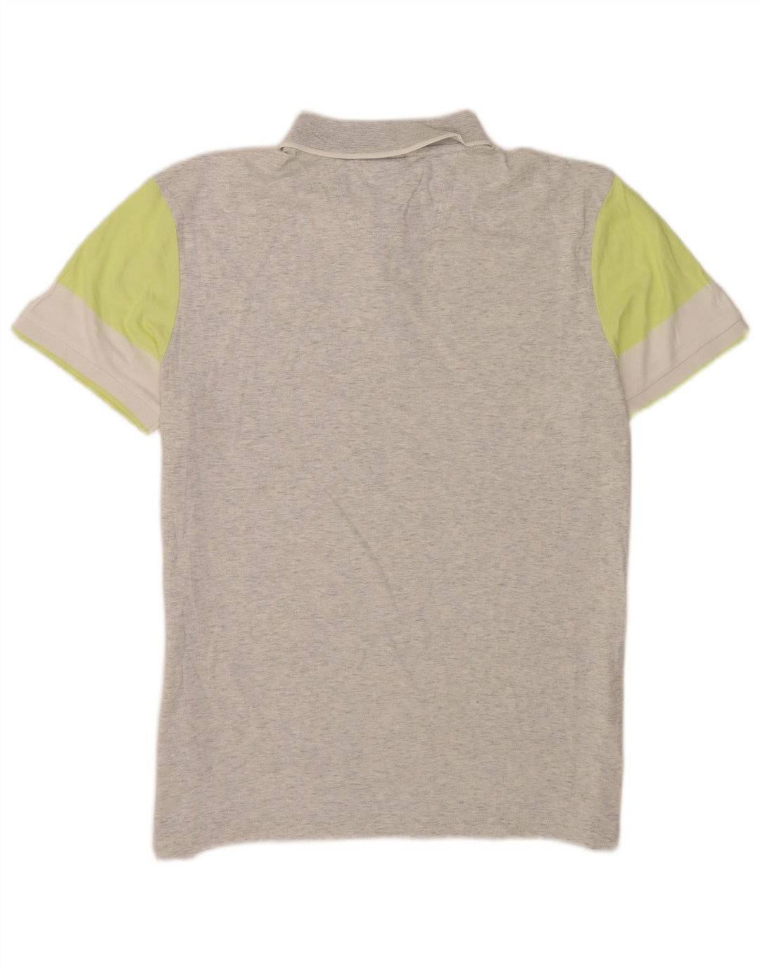 Hugo Boss Herren-Poloshirt mit normaler Passform, große graue Colourblock-Baumwolle