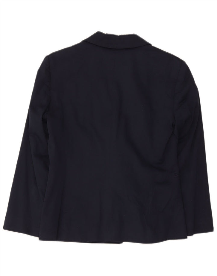 Max & Co. Damen-Blazerjacke mit 1 Knopf, Gr. 8, Marineblau, Baumwolle