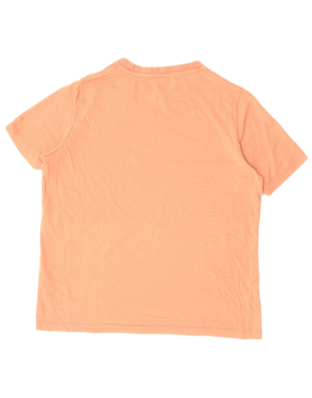 REEBOK Damen Grafik T-Shirt Top UK 16 Large Orange Baumwolle
