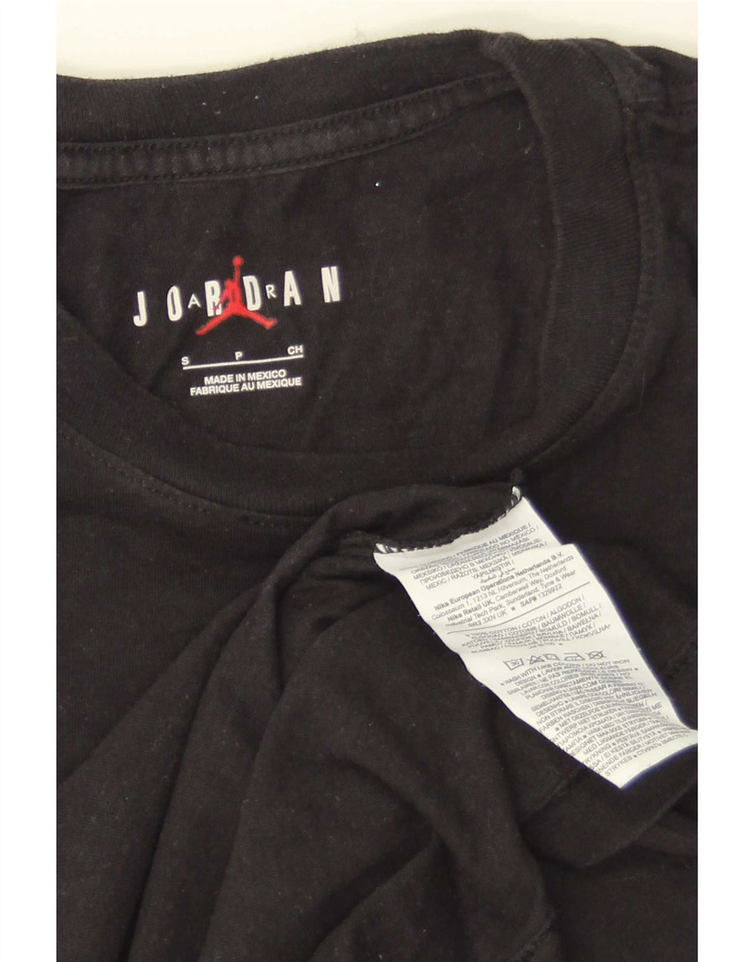 Jordan Herren-T-Shirt mit Grafik, Größe S, schwarze Baumwolle