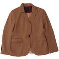 Zara Damen 1-Knopf-Blazerjacke UK 18 XL Beige
