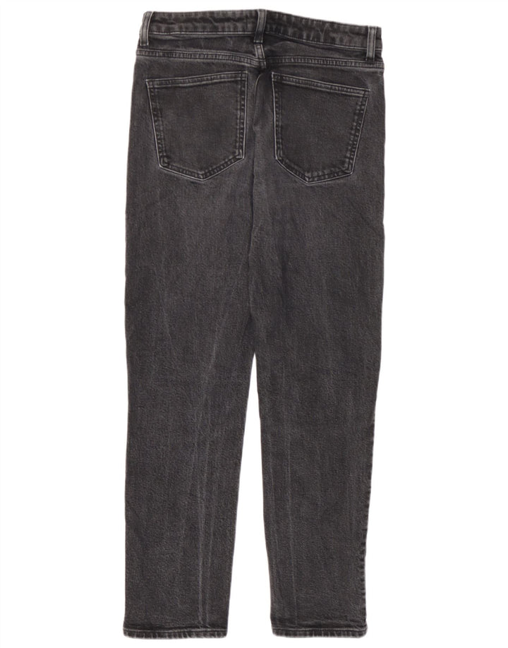 Zara Damen Straight Jeans EU 38 Small W28 L26 Grau
