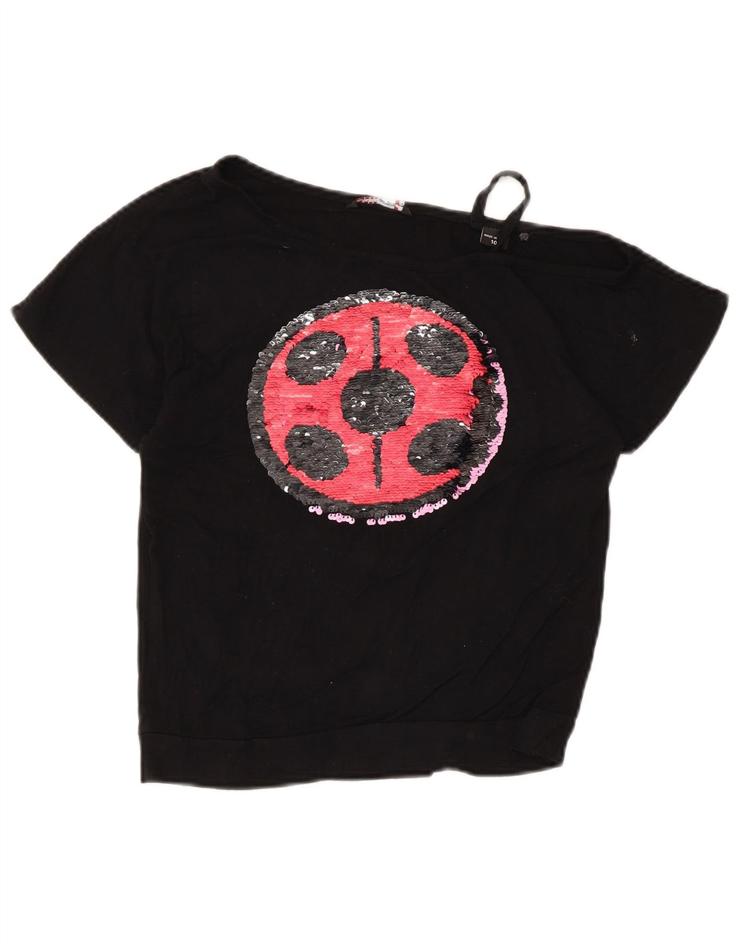 Guess One-Shoulder-Top für Mädchen, 9–10 Jahre, Schwarz