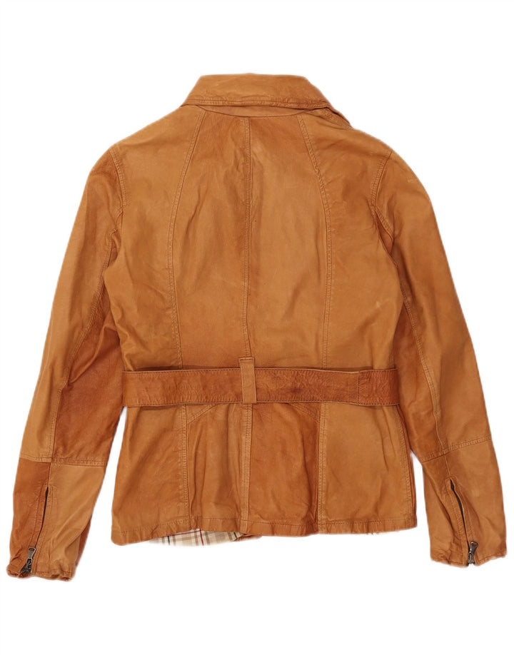 Vintage Damen Lederjacke IT 46 Großes braunes Leder