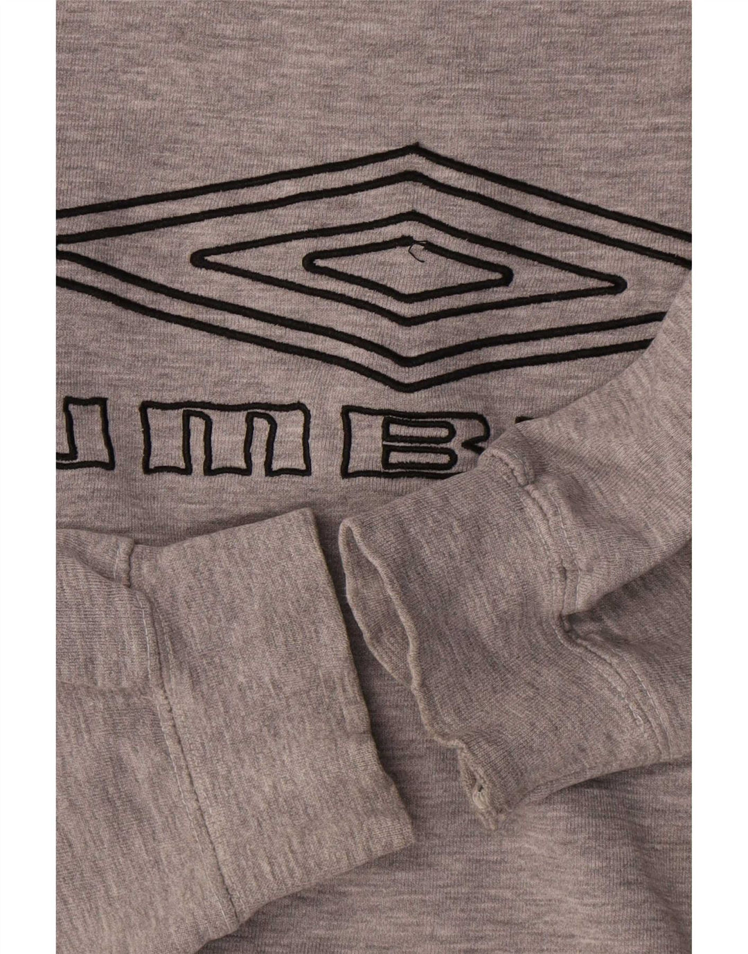 Umbro Herren Grafik-Sweatshirt-Pullover XL aus grau gefleckter Baumwolle