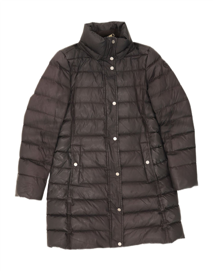Tommy Hilfiger Damen Wattierter Mantel UK 12 Medium Schwarz Polyester