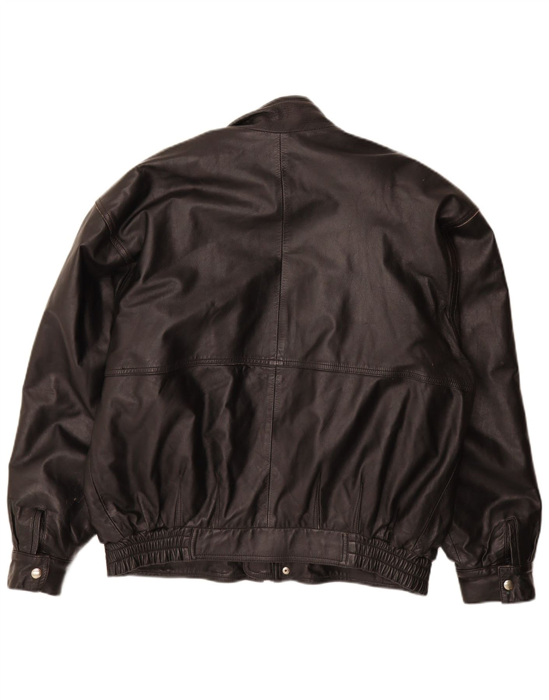 Vintage Herren Lederjacke UK 40 Großes schwarzes Leder