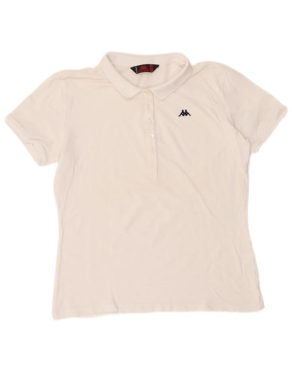 Kappa Damen Poloshirt UK 18 XL Weiß