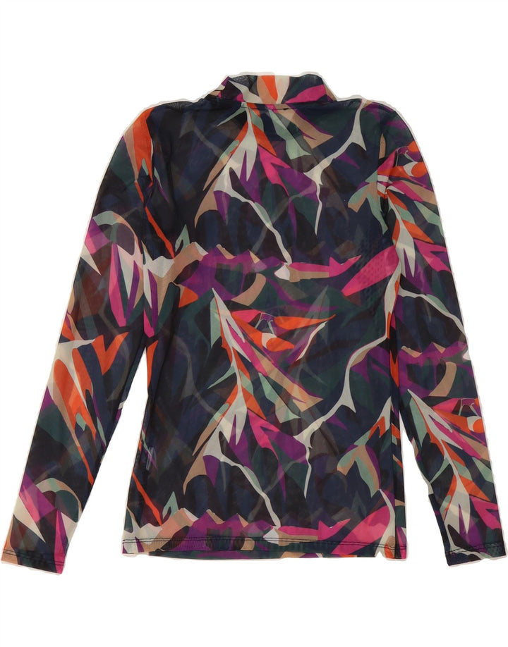TOM TAILOR Womens Abstract Pattern Top Long Sleeve UK 6 XS Multicoloured Vintage Tom Tailor and Second-Hand Tom Tailor from Messina Hembry 