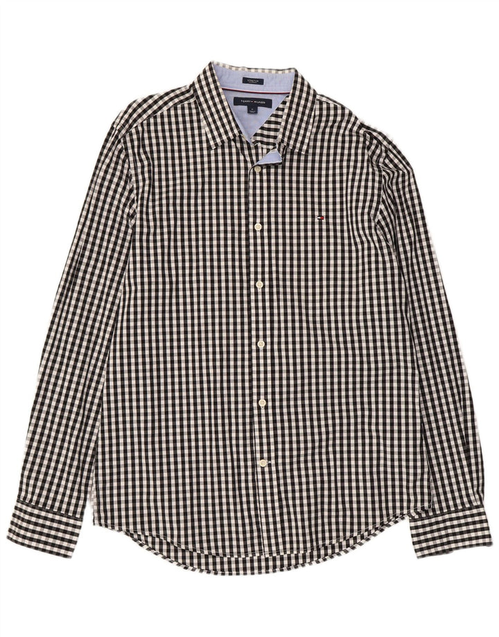 TOMMY HILFIGER Herrenhemd Medium Black Gingham Cotton