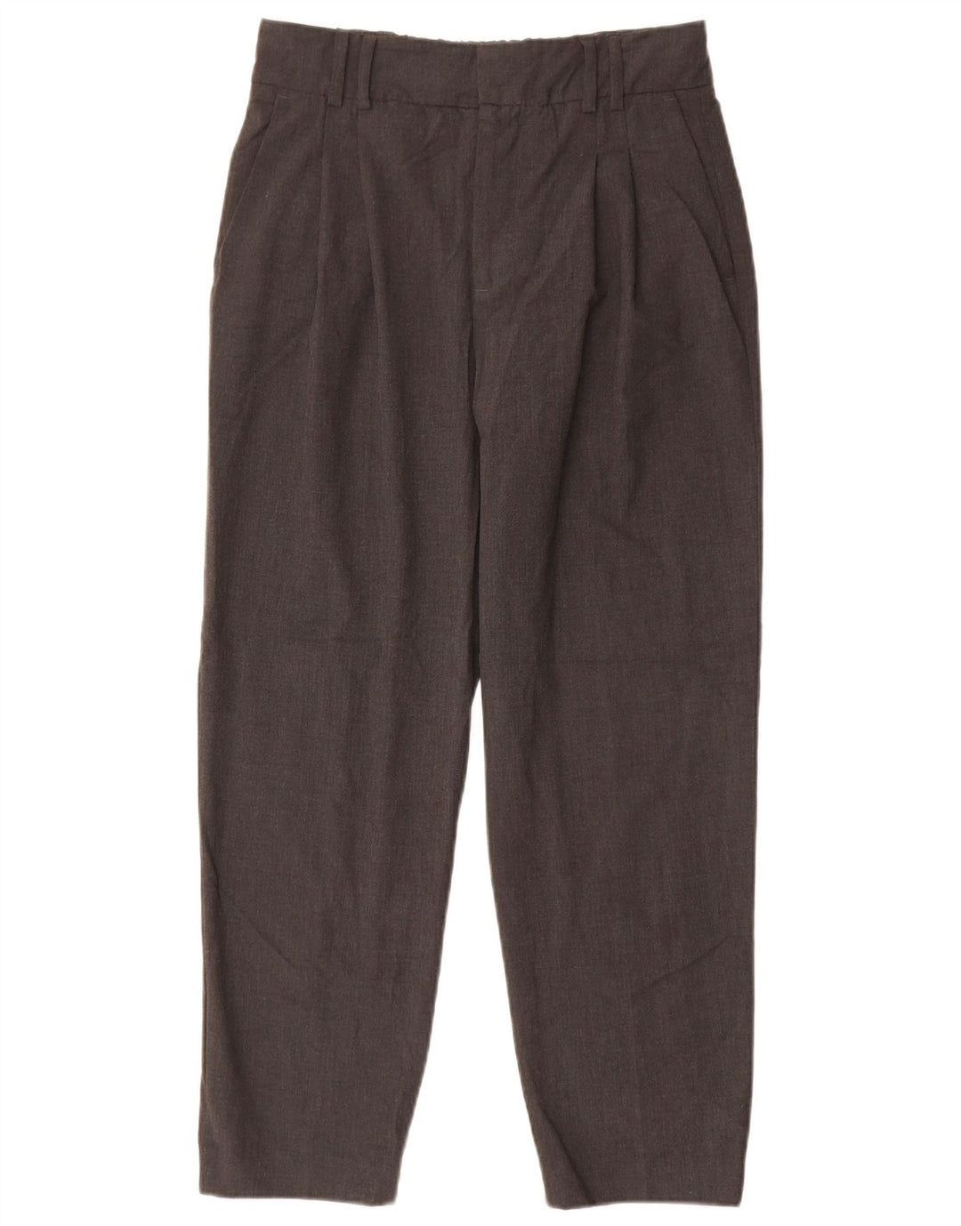 Zara Damen Pegged Chino Hose EU 36 Small W26 L25 Grau Polyester