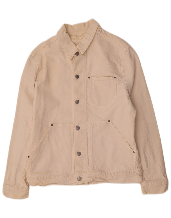 Zara Herren Jeansjacke UK 38 Medium Beige Lyocell