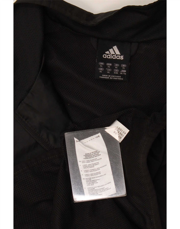Adidas Herren Trainingsanzug Top Jacke XL Schwarz Polyester