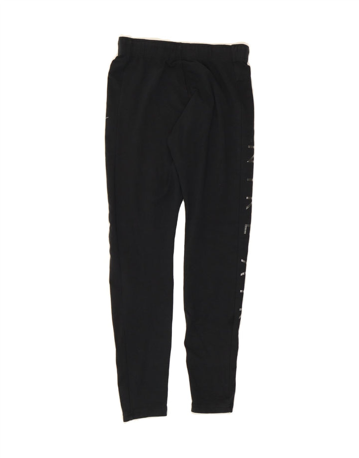 NIKE Womens Graphic Capri Leggings UK 8 Small Black Polyester Vintage Nike and Second-Hand Nike from Messina Hembry 