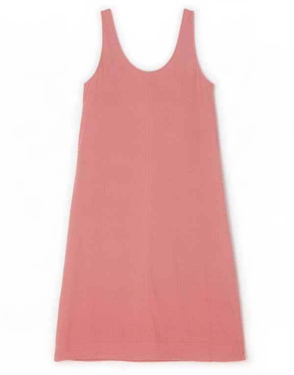 Marks & Spencer Ärmelloses Etuikleid für Damen, UK 12, mittelrosa gefleckt