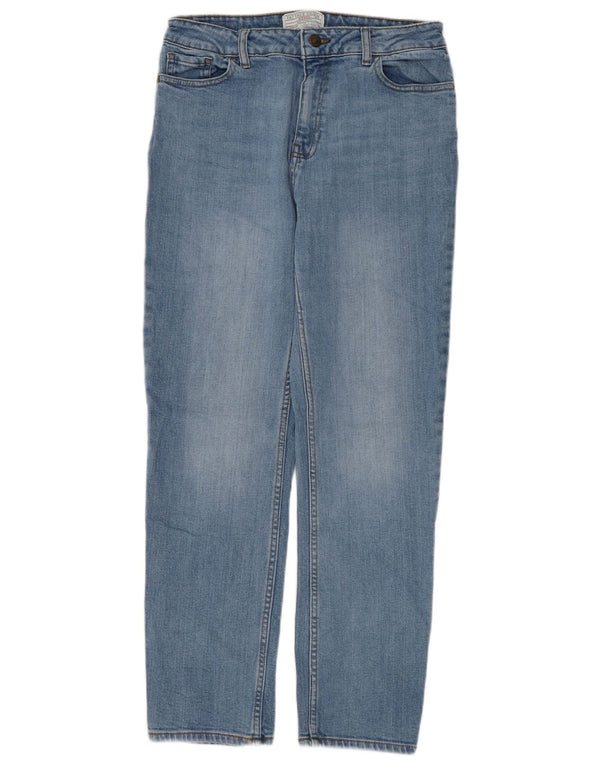 Fat Face Damen Chesham Girlfriend Tapered Jeans UK 10 Small W28 L27 Blau