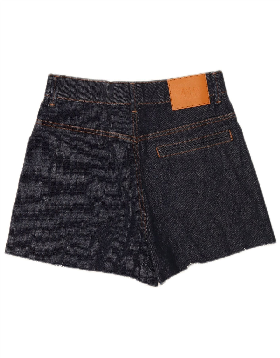 Zara Damen Jeansshorts EU 38 Small W28 Marineblaue Baumwolle