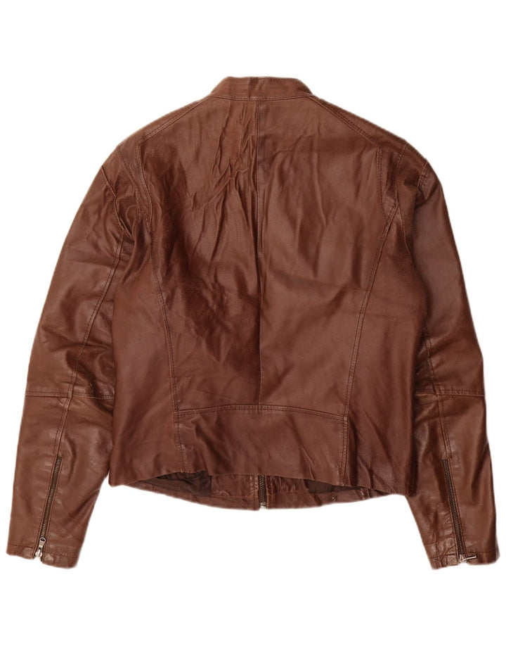 Conbipel Herren Lederjacke IT 46 Kleines braunes Leder