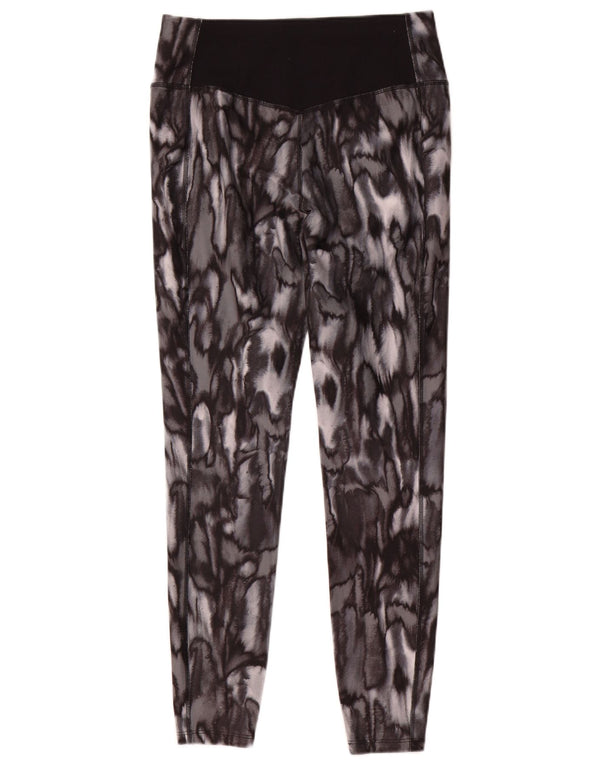 Nike Damen Dri Fit Leggings UK 14 Mittelgrauer Tierdruck