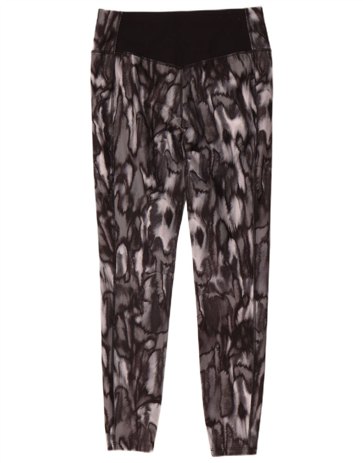 Nike Damen Dri Fit Leggings UK 14 Mittelgrauer Tierdruck