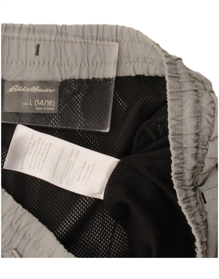 Eddie Bauer Jungen-Sportshorts, 14–15 Jahre, großes graues Polyester