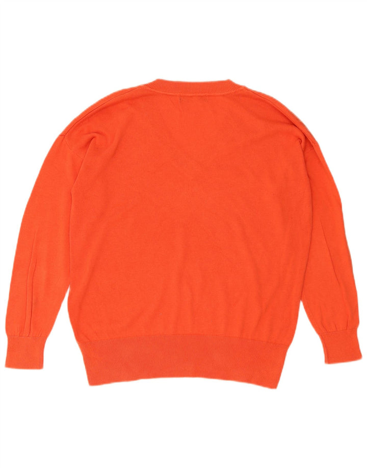 Marks & Spencer Damen-Pullover mit V-Ausschnitt, Gr. 14, Mittelrot