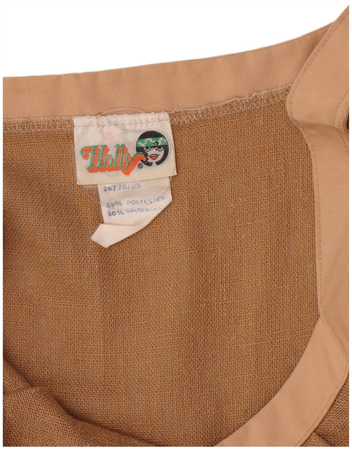 Vintage Damen Slip-Kleid EU 38 Medium Beige Polyester