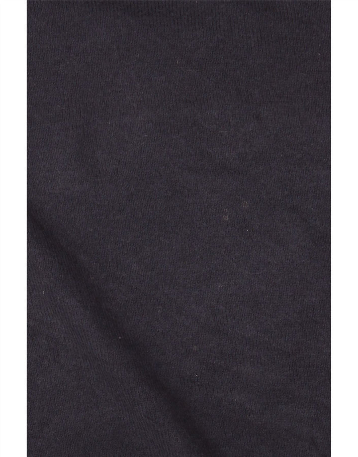 EDDIE BAUER Herren-Pullover mit Reißverschluss, XL, marineblaue Baumwolle