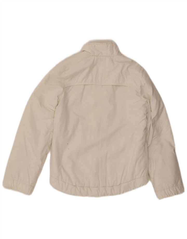 Nike Damen Windjacke UK 4/6 XS Weiße Baumwolle