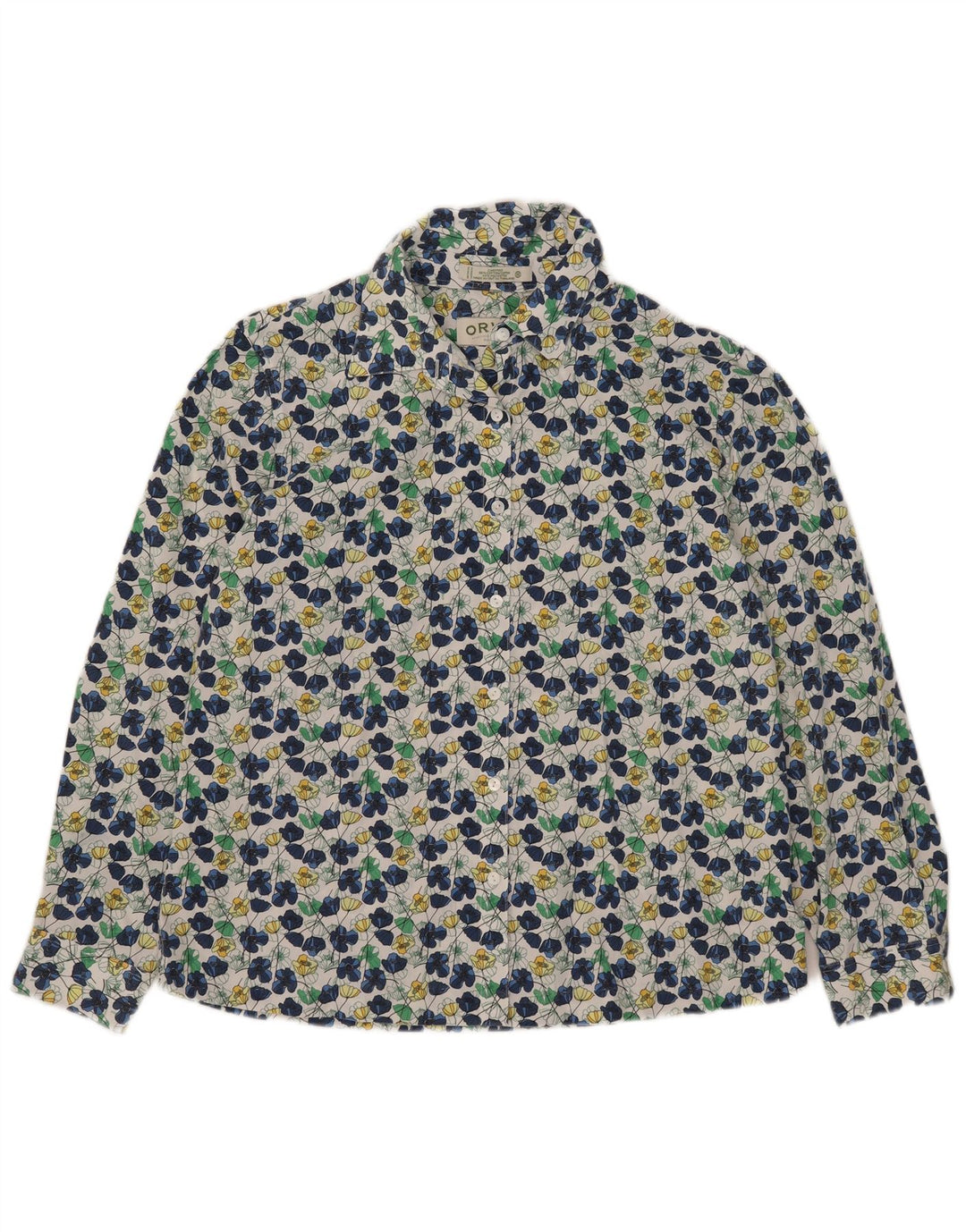Orvis Damen-Hemd UK 16, groß, mehrfarbig, Blumenmuster, Baumwolle
