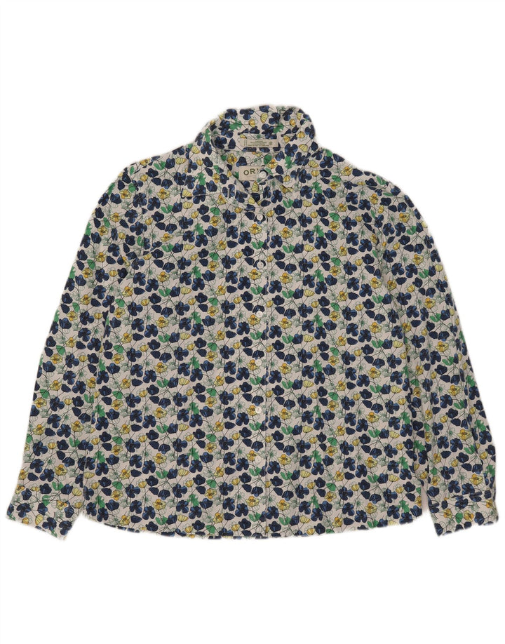 Orvis Damen-Hemd UK 16, groß, mehrfarbig, Blumenmuster, Baumwolle