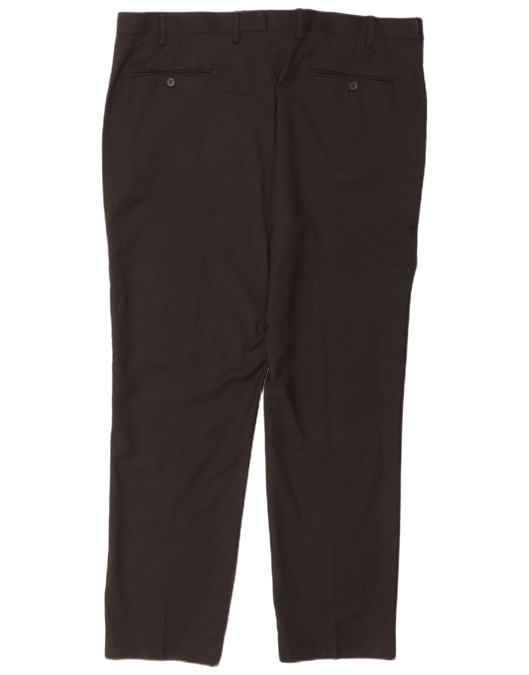 Marks & Spencer Herren-Anzughose mit normaler Passform, W40 L31, schwarzes Polyester
