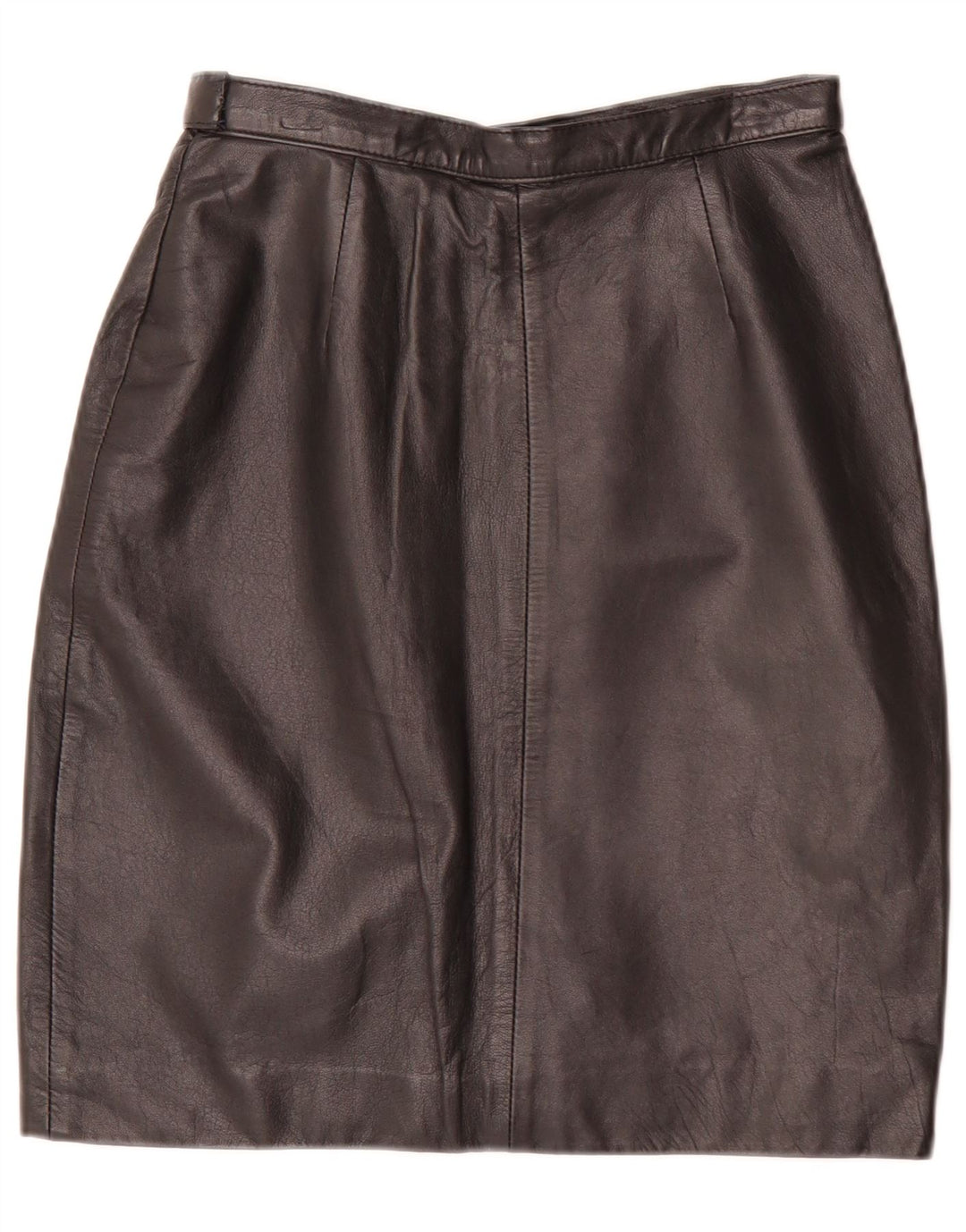 Vintage Damen Lederrock IT 44 Medium W28 Schwarz