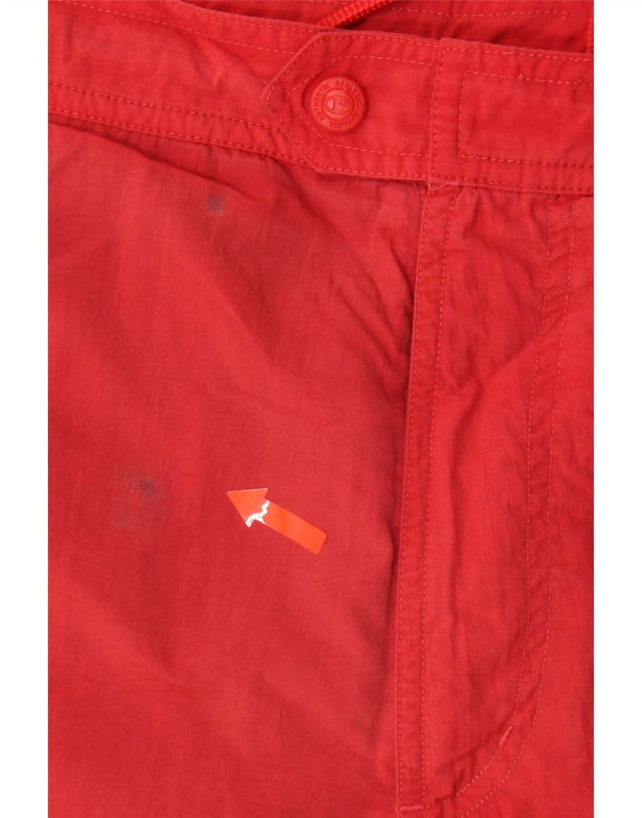 CHAMPION Mens Graphic Swimming Shorts Small Red Colourblock Polyester Vintage Champion and Second-Hand Champion from Messina Hembry 