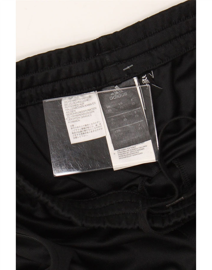 Adidas Damen Climalite Trainingshose UK 6 XS Schwarz Polyester