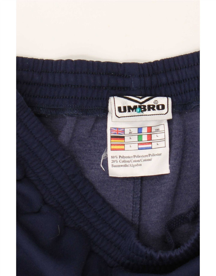 Umbro Herren-Trainingsanzug mit Grafik, Jogginghose, groß, marineblau, Polyester