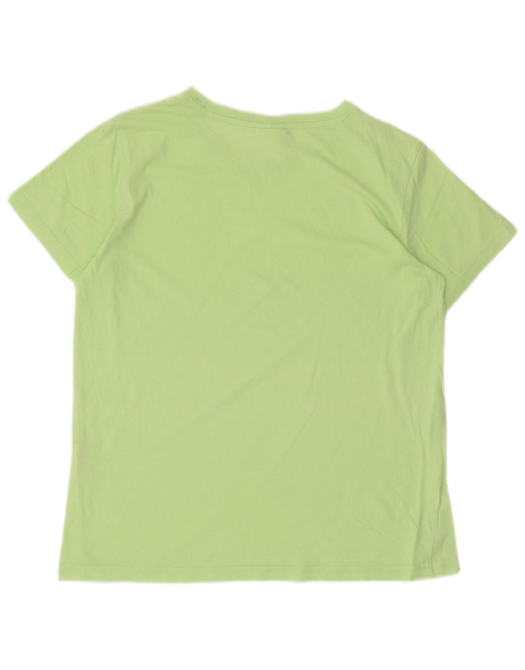 Champion Damen T-Shirt Top UK 12 Mittelgrüne Baumwolle